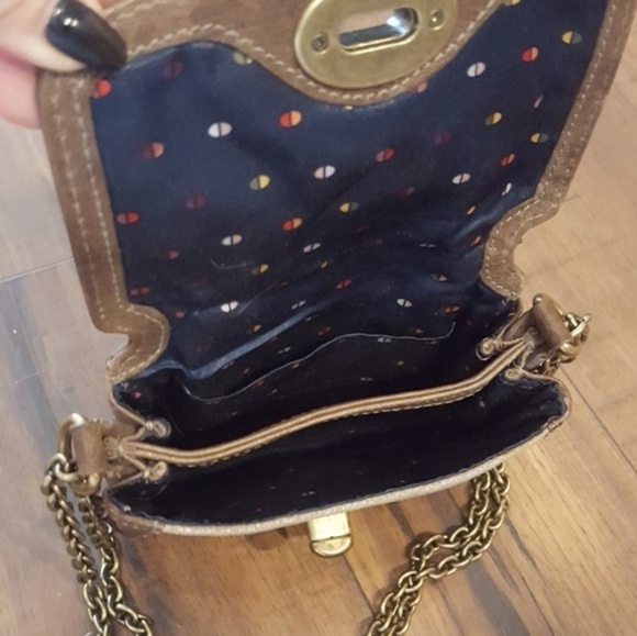 Fossil - Mixed Leather Chain Strap Crossbody Bag - Picture 6 of 6